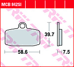 Тормозные колодки TRW MCB842SI