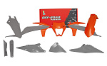 Комплект пластика R-Tech KTM EXC/EXCF/XC-W/XCF-W 125-500 20-22 (R-KITKTM-OEM-723) Серо-Оранжевый