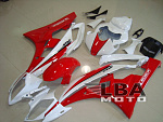 Комплект пластика для мотоцикла Yamaha YZF-R6 06-07 Красно-Белый 2