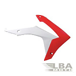 Обтекатели радиатора R-Tech Honda CRF250R 14-17, CRF450R 13-16 (R-CVCRFRSBN13) красные/белые