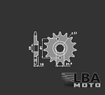 PBR Звезда передняя 345 C14