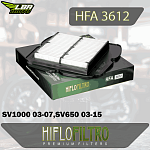 Воздушный фильтр HIFLO HFA3612 Suzuki SV1000 03-07,SV650 03-15