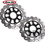 Тормозные диски передние для мотоцикла (2шт.) для Kawasaki ZX-10R 08-15, ZX636 13-17, Z800 13-17