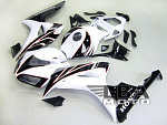 Комплект пластика для мотоцикла Honda CBR 1000RR 06-07 Черно-белый 