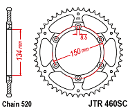  Звезда цепного привода JTR460 48SC