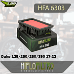 Воздушный фильтр HIFLO HFA6303 KTM Duke 125/200/250/390 17-22, RC125/250/390 22-23