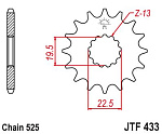 Звезда цепного привода JTF433 14