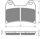 Тормозные колодки Gold-Fren 141 S3