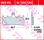 Тормозные колодки TRW MCB659