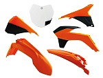 Комплект пластика R-Tech KTM SX/SXF 125/150/250/350/450 13-15 (R-KITKTM-OEM-512) Бело-Черно-Оранж