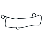 Прокладка цилиндра под окно цепи ГРМ OEM 77330035000 KTM SX-F450 07-12, SMR450 2008,2012