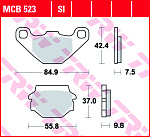 Тормозные колодки TRW MCB523SI