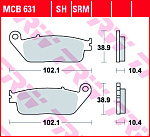 Тормозные колодки TRW MCB631SH