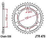 Звезда цепного привода JTR479 46