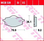 Тормозные колодки TRW MCB539