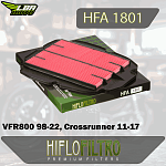 Воздушный фильтр HIFLO HFA1801 Honda VFR800 98-22, Crossrunner 11-17