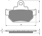Тормозные колодки Gold-Fren 030 AD