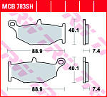 Тормозные колодки TRW MCB783SH