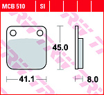 Тормозные колодки TRW MCB510SI