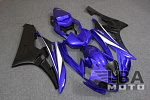 Комплект пластика для мотоцикла Yamaha YZF-R6 06-07 Сине-Черный