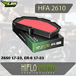Воздушный фильтр HIFLO HFA2610 Kawasaki Z650 17-23, ER-6 17-23, 650 Vulcan 15-20, KLE650 15-23