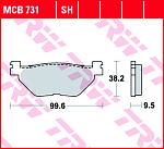 Тормозные колодки TRW MCB731SH