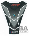 Наклейка на бак для мотоцикла BMW S1000RR Серо-Черная
