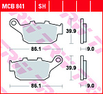 Тормозные колодки TRW MCB841SH