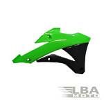 Обтекатели радиатора R-Tech Kawasaki KX85 14-17, KX100 14-17 (R-CVKX0VENR14) зеленые/черные