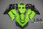 Комплект пластика для мотоцикла Kawasaki ZX-6R 05-06 Зелено-Черный 