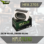 Воздушный фильтр HIFLO HFA2703 Kawasaki ZX7R 91-03, ZR550 91-00, ZX550 87-92