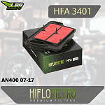 Воздушный фильтр HIFLO HFA3401 Suzuki AN400 07-17