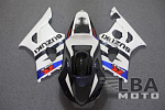 Комплект пластика для мотоцикла Suzuki GSX-R1000 03-04 Бело-Синий