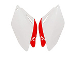 Обтекатели задн. боковые R-Tech Honda CRF250R 06-09 (R-FICRFBNRS060) белые/красные 