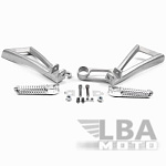 Подножки задние с кронштейнами для мотоцикла Yamaha YZF-R6 03-05, YZF-R6S 06-09