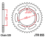 Звезда цепного привода JTR855 45