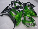 Комплект пластика для мотоцикла Kawasaki Z1000SX 11-17 Зелёно-Черный