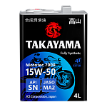 Масло Takayama Mototec 7000 4T 15W50 4л