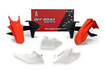 Комплект пластика R-Tech KTM EXC-EXCF 150/250/350/450/500 17-19 (R-KITKTM-OEM-418) Бело-Черно-Оранж