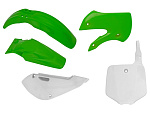 Комплект пластика R-Tech Kawasaki KX65 01-21 (R-KITKX0-OEM-508) Зелено-Белый