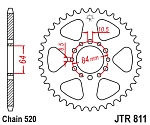 Звезда цепного привода JTR811 48