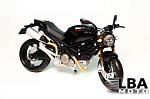 Модель мотоцикла Ducati Monster 696 Черного цвета масштаб 1/12