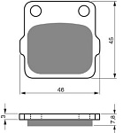 Тормозные колодки Gold-Fren 007 AD