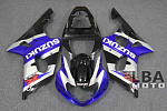 Комплект пластика для мотоцикла Suzuki GSX-R1000 00-02 Сине-Черно-Серебристый