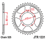 Звезда цепного привода JTR1331 42