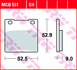 Тормозные колодки TRW MCB531