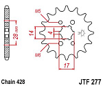 Звезда цепного привода JTF277 13