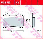 Тормозные колодки TRW MCB559SV