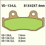 Тормозные колодки Vesrah VD 134JL	