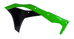 Обтекатели радиатора R-Tech Kawasaki KX250F 17-20 (R-CVKXFVENR17) зеленые/черные